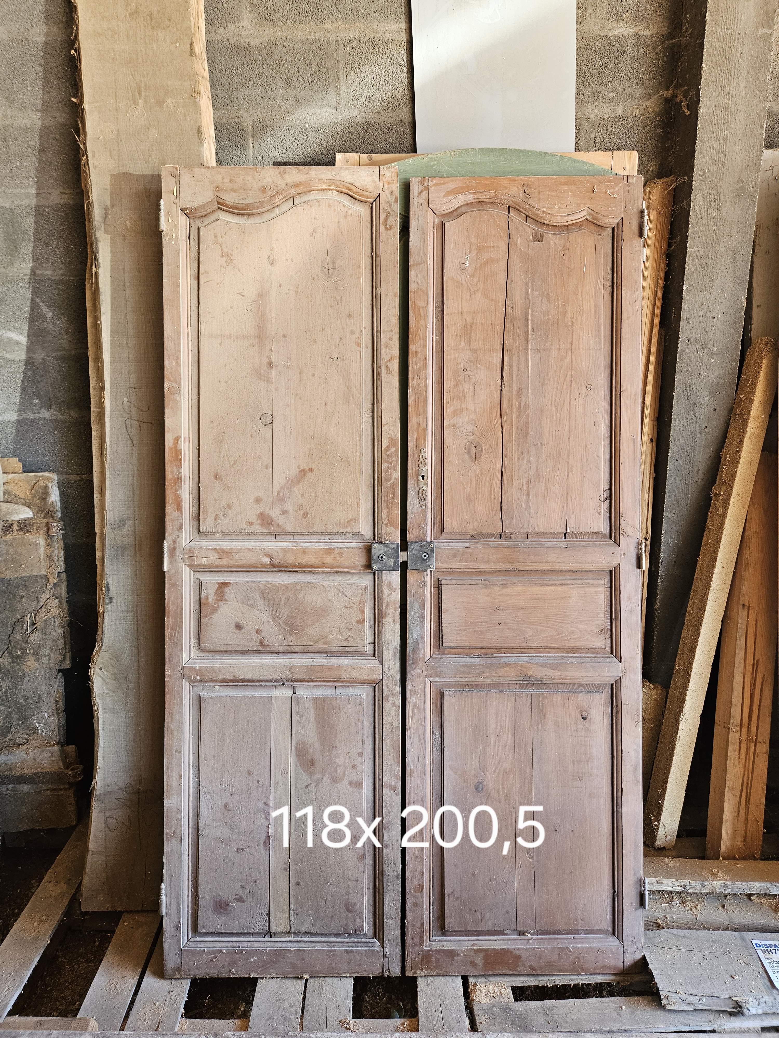 Porte intérieur double Louis XV